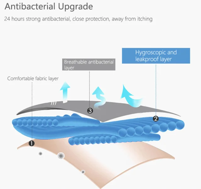 Mutandine Mestruali Everdries | Confezione Da 3 | Taglia 6XL | Assorbenti E Antiperdite | Lavabili - Foto 4