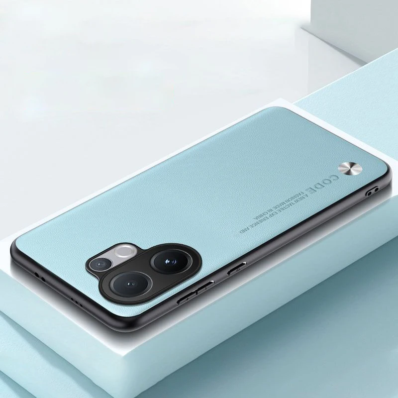 Elegant PU Leather Phone Case with Silicone Protection and Matte Finish