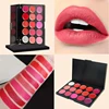 15 Colors Lipstick Palette Matte, Moisturizing And Non Fading, Non Stick Cup, Makeup Tray Easy To Color  Ideal Valentine's Gift 4