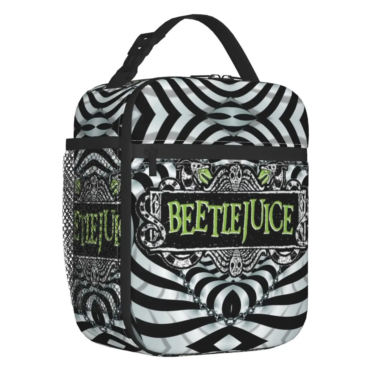 Beetlejuice Borse Per Il Pranzo Con Isolamento Termico Tim Burton Style Resuable Lunch Container School Office Outdoor Multifunzione Food Box