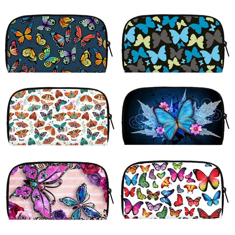 

Beautiful Butterfly Print Wallet Women Purses Causal Handbag Phone Credit Card Holder Money Coins Bags Girls Long Wallets