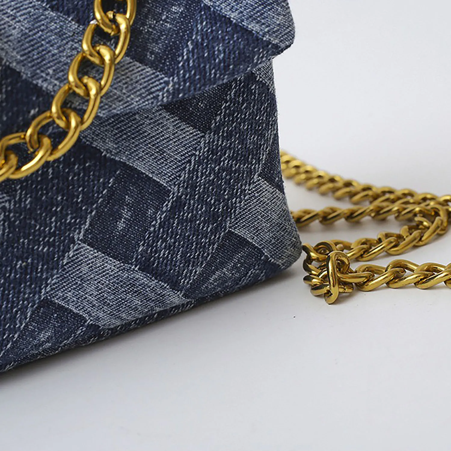 Women's K-G Shoulder Bag For High Quality Braided Denim Chain Crossbody Bag Designer Luxury Handbag Brand Ladies