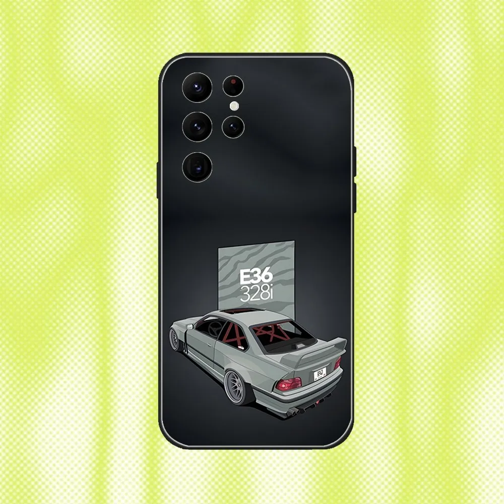 Vintage M3 E36 DTM-Inspired Phone Case - Black Soft Cover