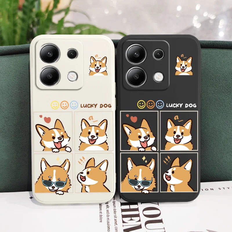 Silly Corgi Liquid Silicone Phone Case Cover