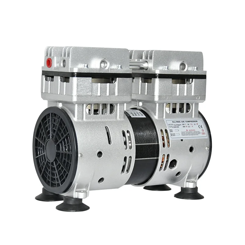 220V 80L/Min Silent Oil-Free Vacuum Pump Negative Pressure Twin Piston High flow Lab Vacuum Pump VN-120H