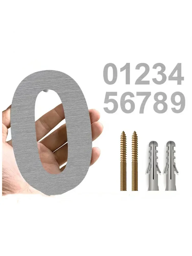 15/20/30cm 304 Stainless Steel Apartment Door Numbers Floating Moder Exterior House Number Home Outdoor Huisnummer