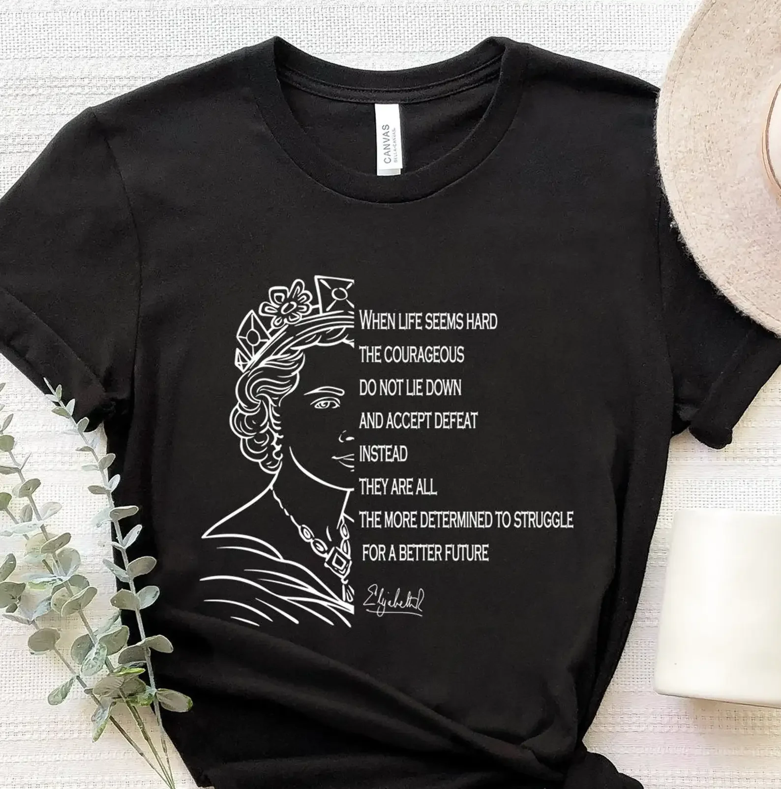 Plus Size Queen Elizabeth Women Man Black T Shirt 2023 Summer Round Neck  Y2K Polyester Tops Casual Yas Queen Print Clothes - AliExpress