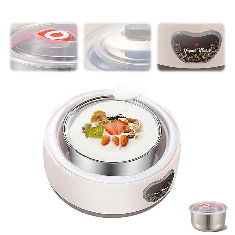 1L Electric Mini Yogurt Maker Automatic Multifunctional Household Rice Wine Maker DIY Yogurt And Natto Fermenting Machine