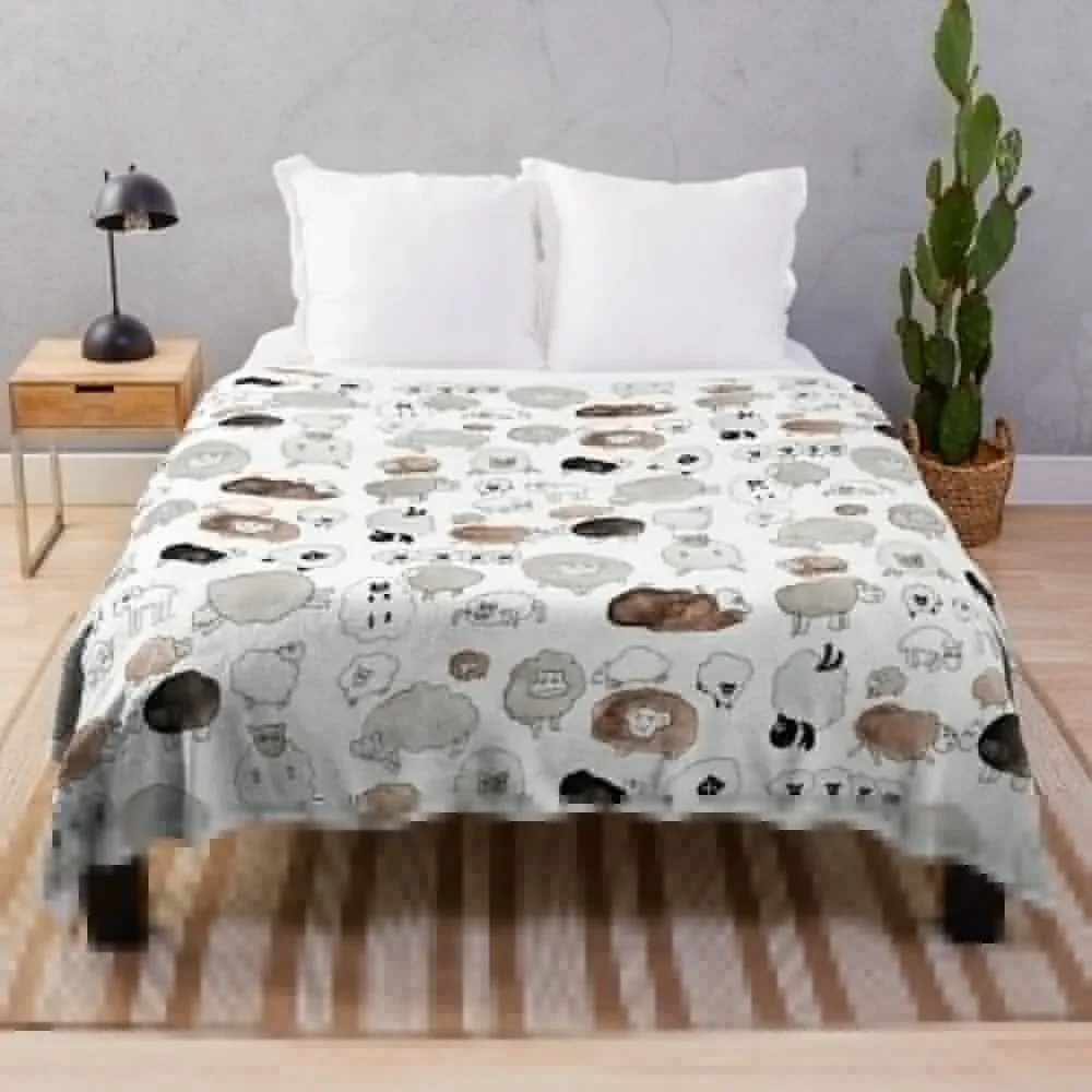 

Sheep Throw Blanket Blankets For Sofas Camping Blankets