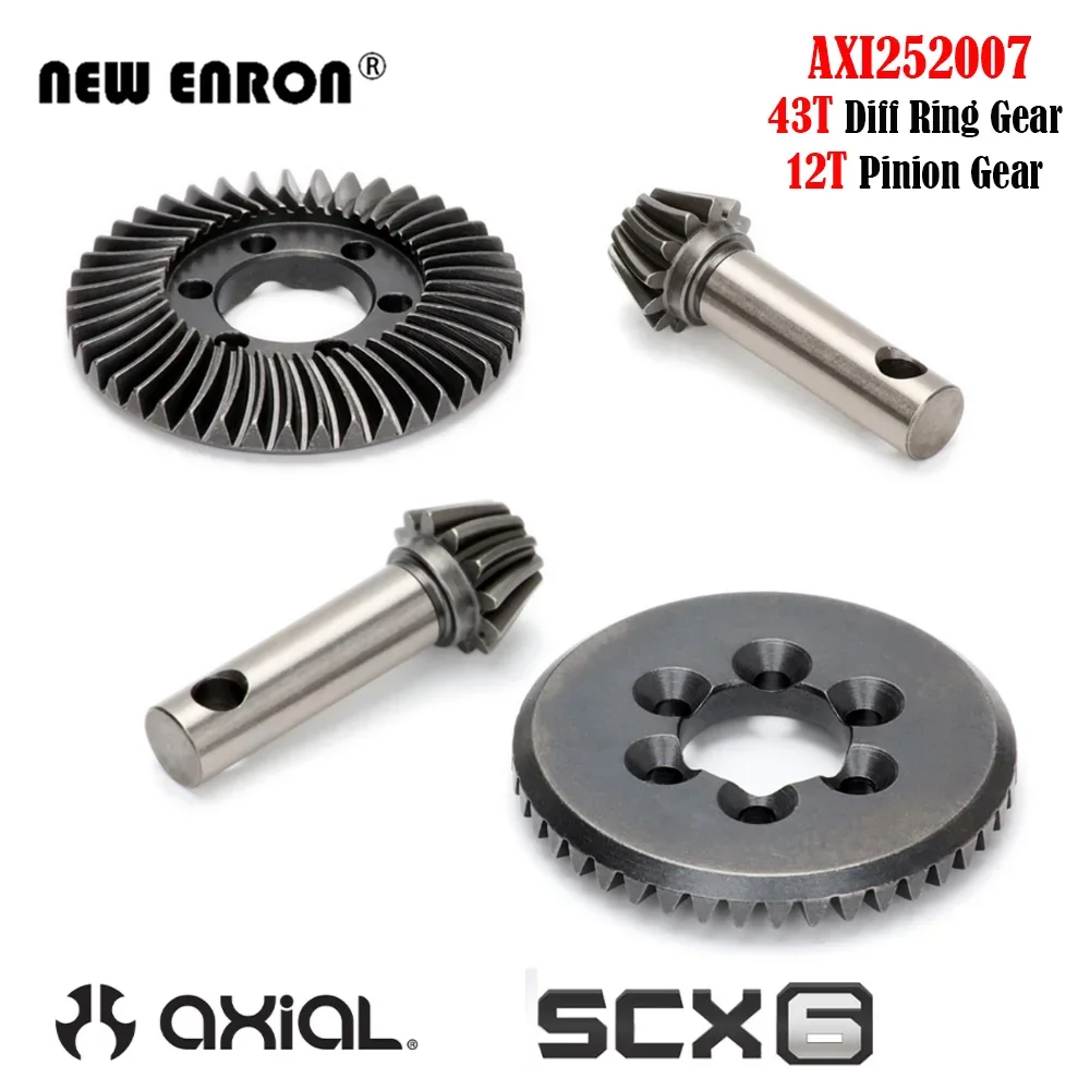 AXI252007 Steel Helical 46T Differential Ring 12T Diff