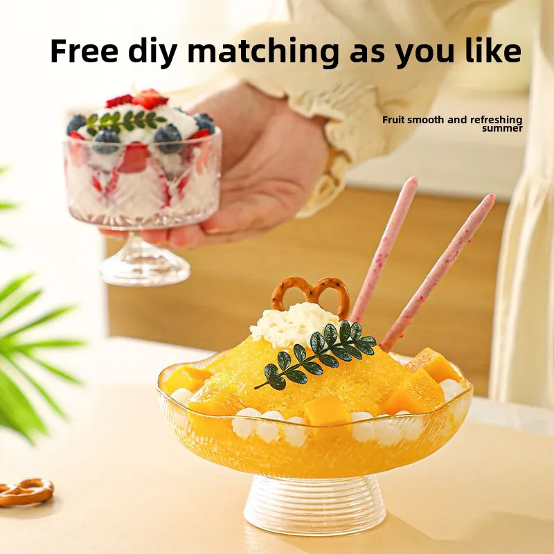 Manual shaved ice machine household small cotton mini glutinous rice commercial stall smoothie spoon tool large snowflake cheese