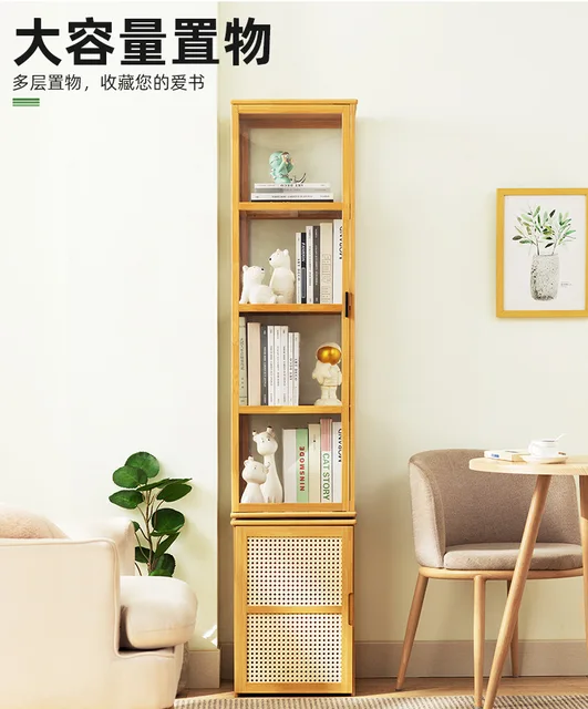 Estantería giratoria de suelo para el hogar, estantería Simple para libros,  almacenamiento de cabeceros multicapa, estantería - AliExpress