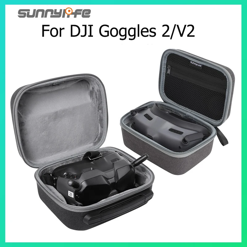 For DJI Sunnylife FPV Goggles 2 Goggles V2 Storage Bag Suitcase For DJI FPV Flight Glasses Drop Protection Package Carrying Case