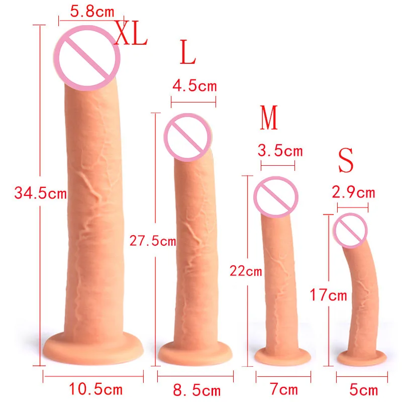 Realistic Dildo For Men And Women Soft Anal Plug Masturbator_voghion.com