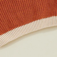 0-36M Newborn Halloween Knit Sweater Long Sleeve Round Neck Letter Print Pullover Knitwear For Baby Boys And Girls 6