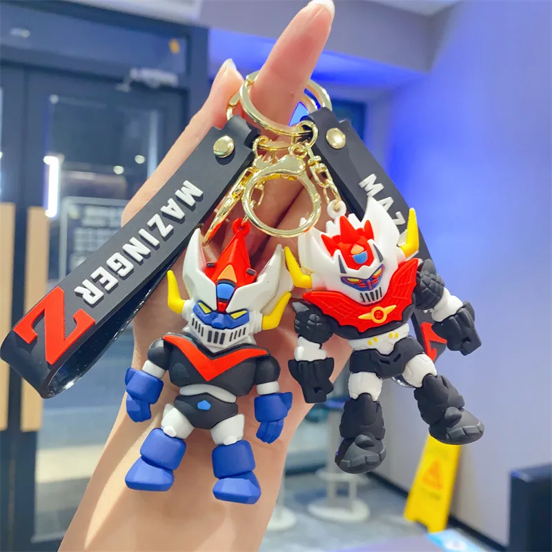 Anime Mazinger Z Keychain Cartoon Doll Keyring Ornament Robot Grendizer Key Chain Car Pendant Kids Birthday Gifts key chain