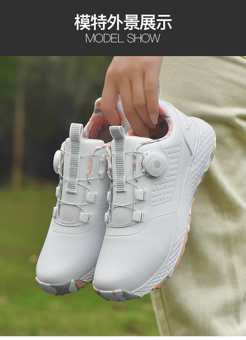 أحذية جولف رياضية رجالية مقاومة للماء كاجوال مريحة للاعبي الغولف في الهواء الطلق أحذية نسائية