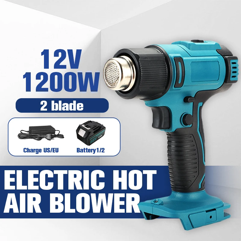 Pistola De Aire Caliente 2000W Grizzly Tools | Soplador Digital LCD Con 5m De Cable Y 600°C Máx | Ideal Para Bricolaje, Decapado Y Manualidades