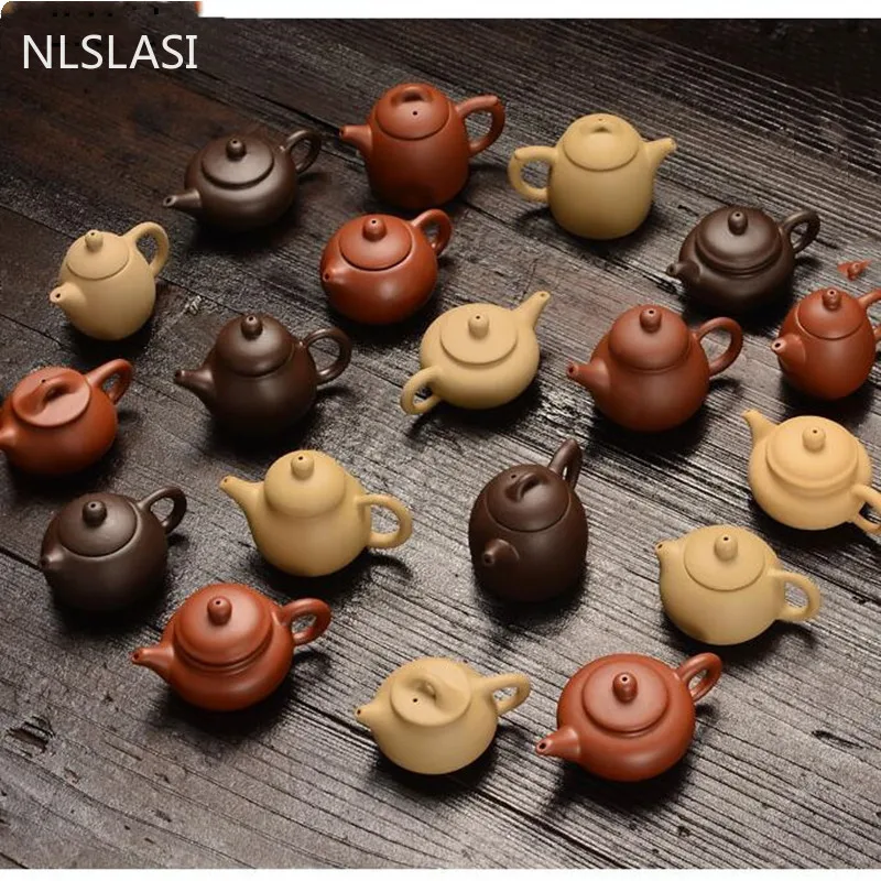 1PCS Purple Clay Finger Teapot Tea Pet Ornaments Accessories Table Decoration tea pet ornaments