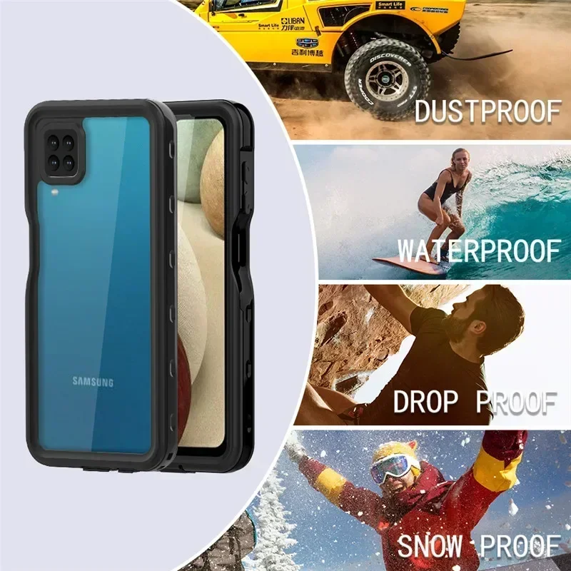 IP68 Waterproof Case For Samsung Galaxy A15 A54 A34 A24 A53 A33 A23 A14 A13 A 04 22 S A52 A32 A72 A52S A12 M12 Shockproof Cover