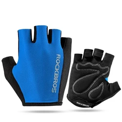 Breathable Anti - Slip SBR Padded Cycling Gloves - Half Finger Shockproof Summer Edition - XXL (S099BL)