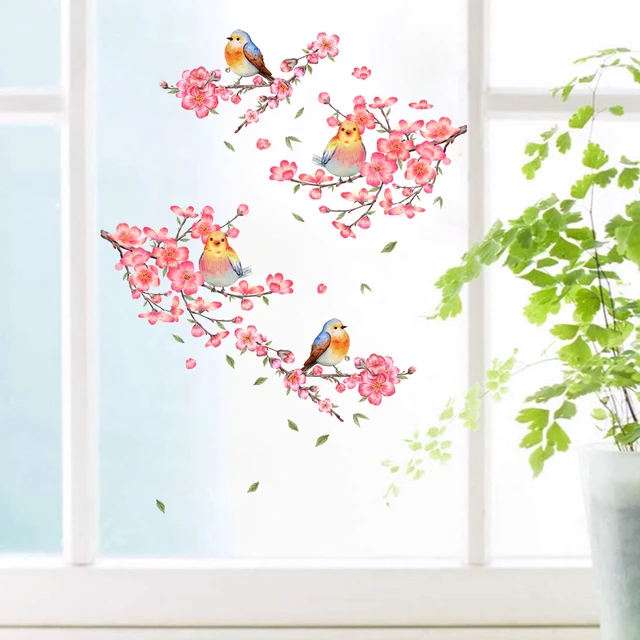 Bordo adesivo decorativo da parete con fiori stampati