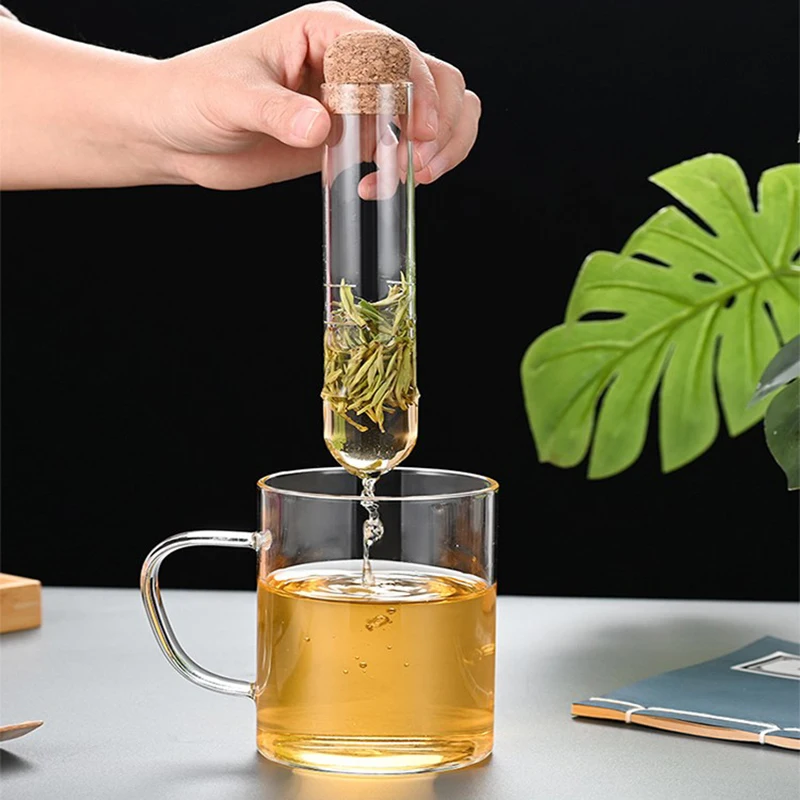 Glass Tea Infuser Glass Design Tea Strainer for Mug Fancy Filter Puer Herb Tools Accessories