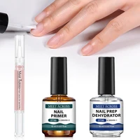 15ml Nail Primer Nail Prep Dehydrate Kit With 7ml Base Gel Top Coat Long Lasting Nail Art No Need Of UV LED Lamp Gel Polish Set 2