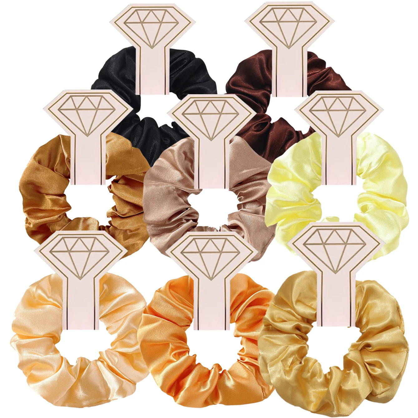 Mutation Haarbänder aus Seidensatin, Geschenke für Brautjungfern, Satin-Haargummis, Haargummis, Junggesellenabschied, Gastgeschenke für die Hochzeit – Detail 7