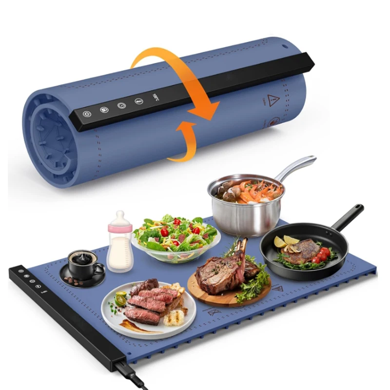 Bestwell Warming Mat For Food, Rapid Heating Electric Warming Tray With