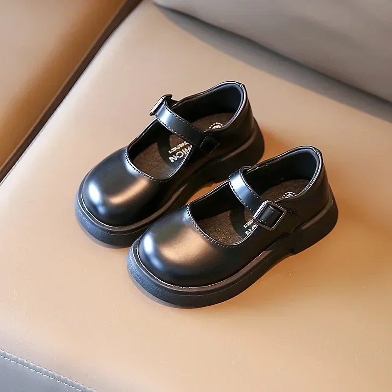Children's Leather Shoes Spring Autumn Versatile Kids Girls Causal Single Shoes Fashion Korean Style Princess Mary Jane Shoes 4