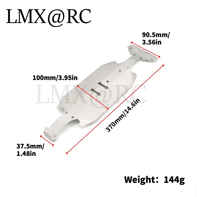 LMX XV02 Stainless Steel Chassis Armor Protection Anti-Skid Plate For 1/10 RC Car TAMIYA XV-02