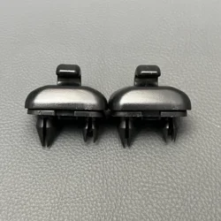 Dual Car Sun Visor Clip Hook Holder Set (2pcs Black)