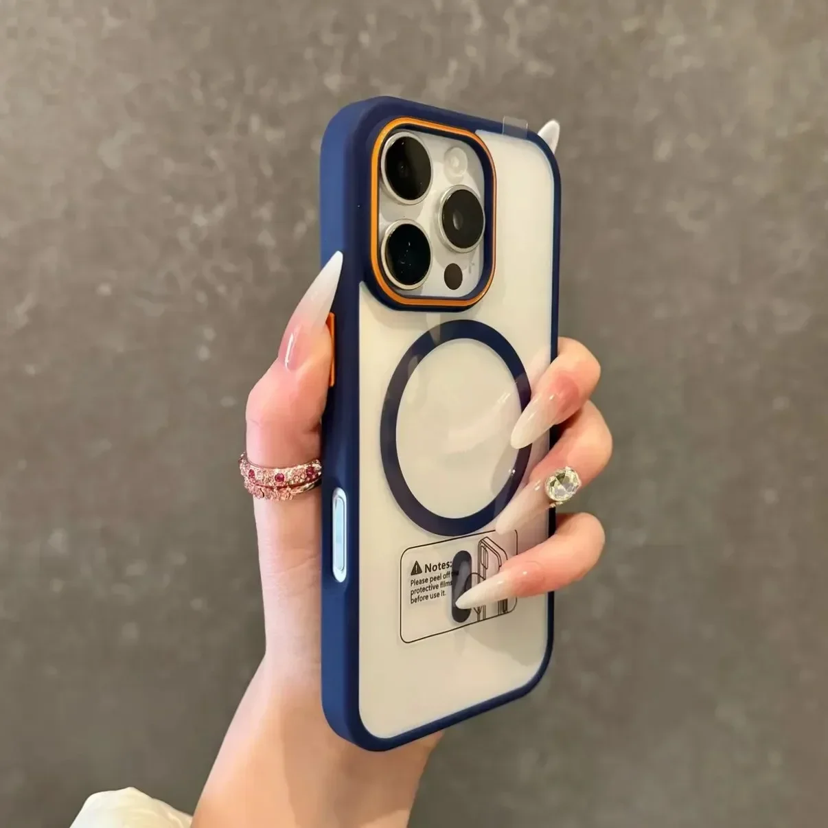 Premium Magnetic Wireless Charger with Shockproof Clear Back Cover
