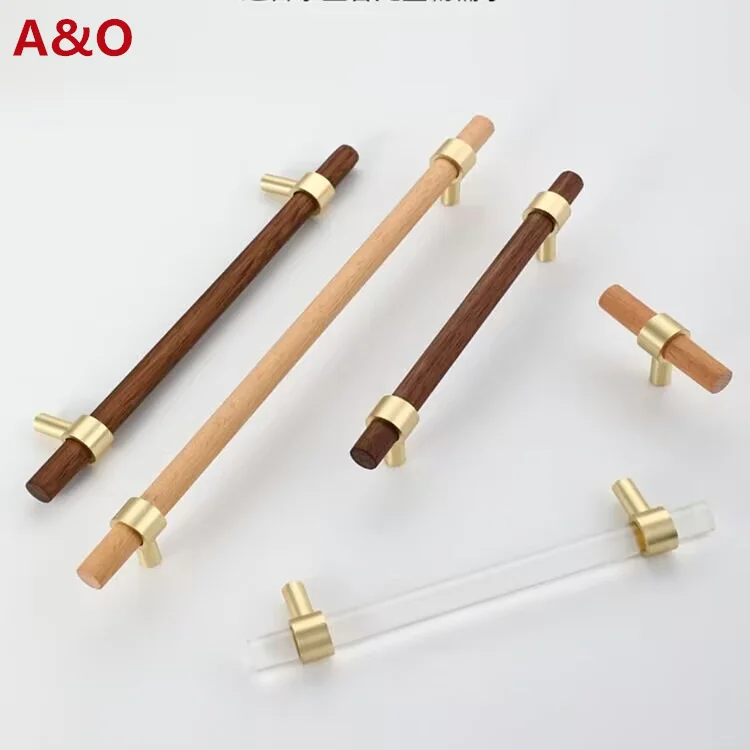Cabinet Handles Handles Drawer Cabinet Furniture Kitchen Handles For Cabinet Knob Door Drawer Furniture Kitchen Golden Transparent Crystal Wood