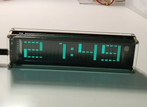 AK2515-V2VFD 음악 오디오 스펙트럼 표시기, 오디오 VU 미터, 증폭기 보드 레벨, 정밀 시계, 조정 가능한 AGC 모드 5