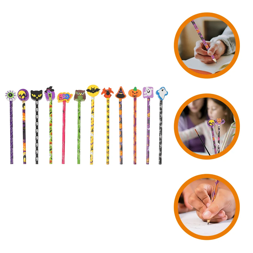 Halloween Themed Pencils Pencils For Painting Writing Multi-use Pencils Pencils Prize Gift ( Mixed Style)