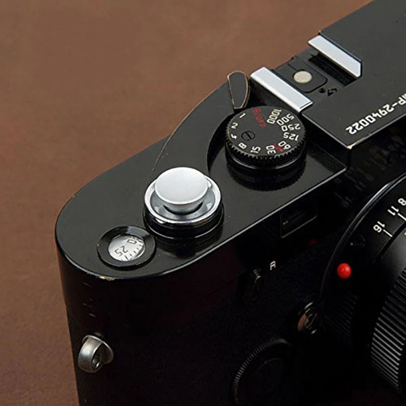 Metal Concave Surface Camera Soft Shutter Release Button For Fujifilm Fuji X100 X-E1 X-E2 X100S X10 X20 with Rubber Ring camera remote shutter button
