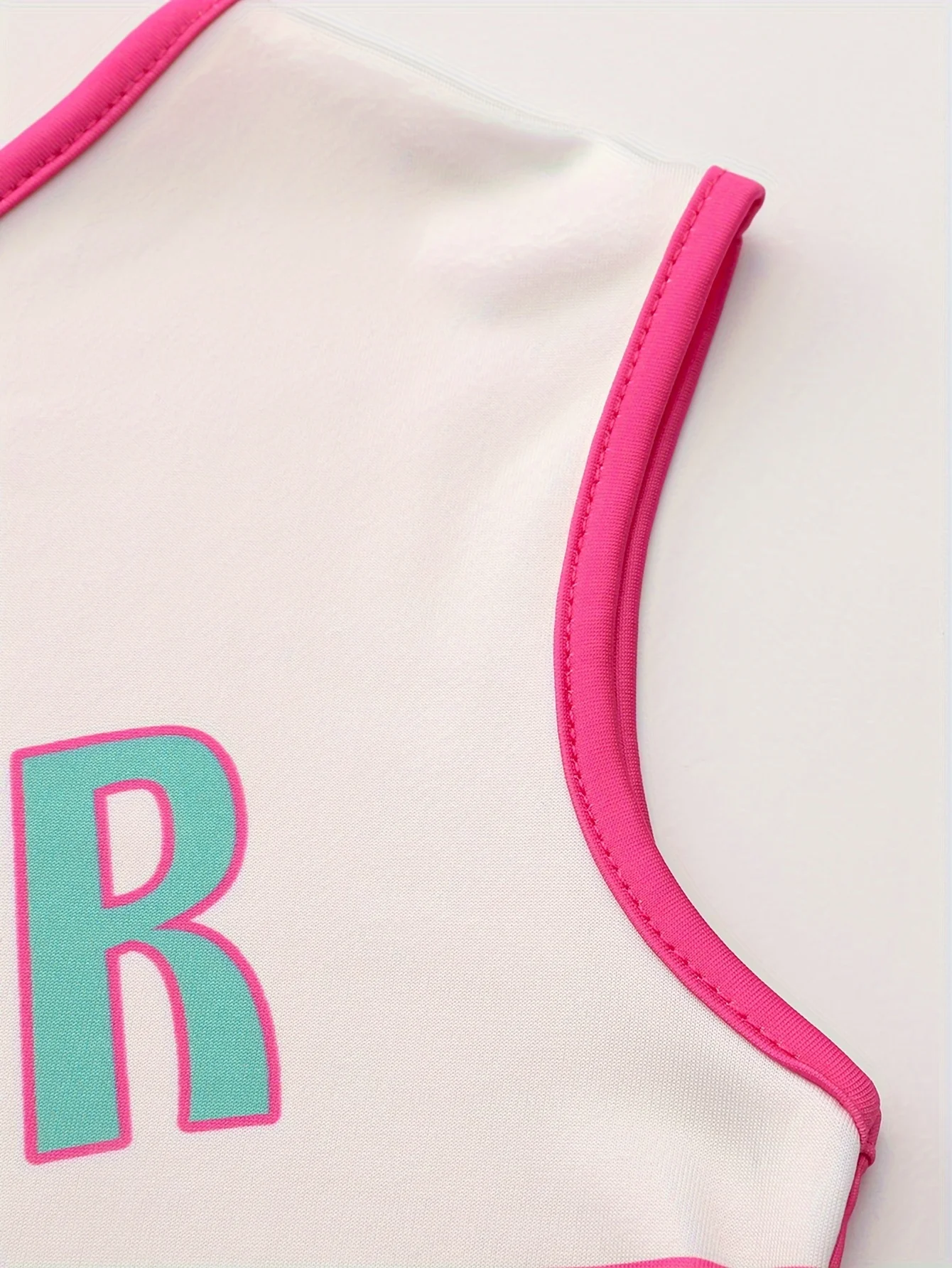 Love Printed Cheerleader Skirt Suit Girls Kids Back to School Season Cute Performance Uniforms Send Pom Poms