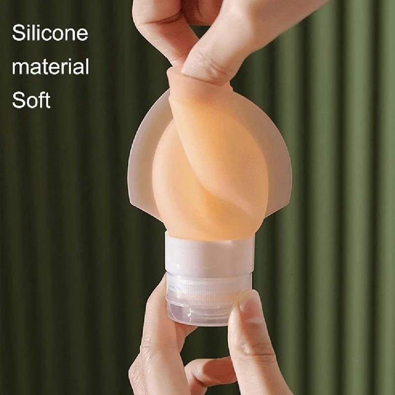 Portable Large Diameter Silicone Travel Bottle,Silicone Travel Bottles, Silicone Portable Bottles Durable Easy To Use