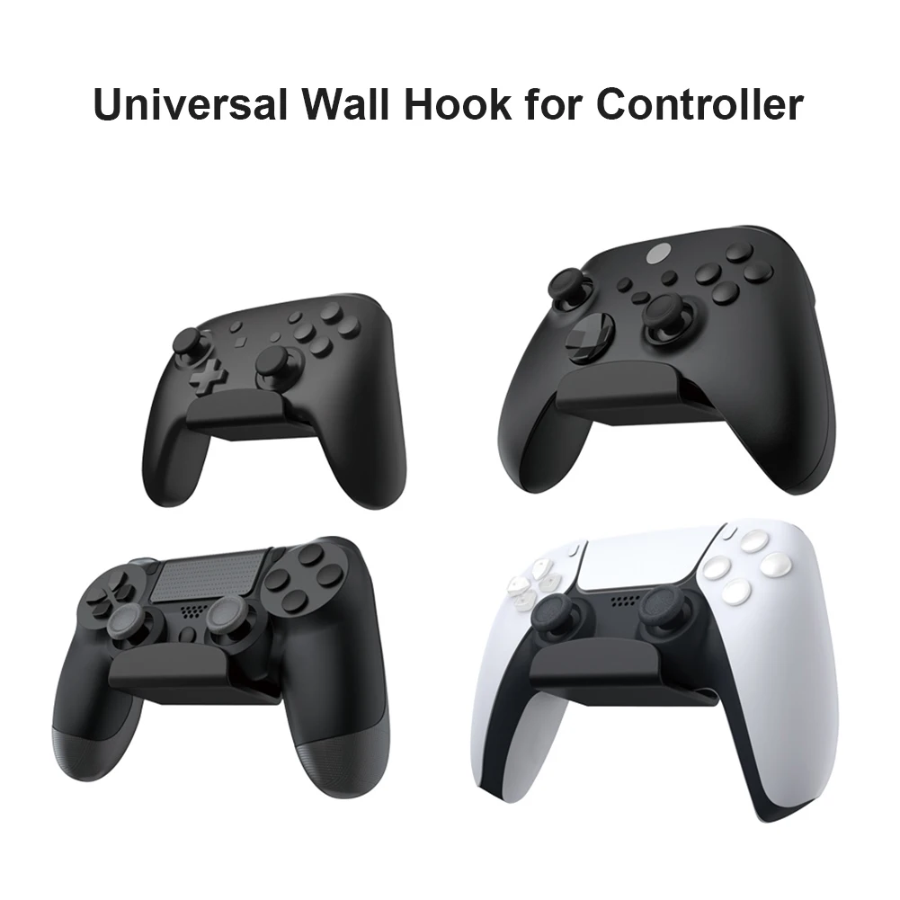Wall Mounted Game Controller Headset Hanging Holder for PS4 PS5 Xbox Switch Pro