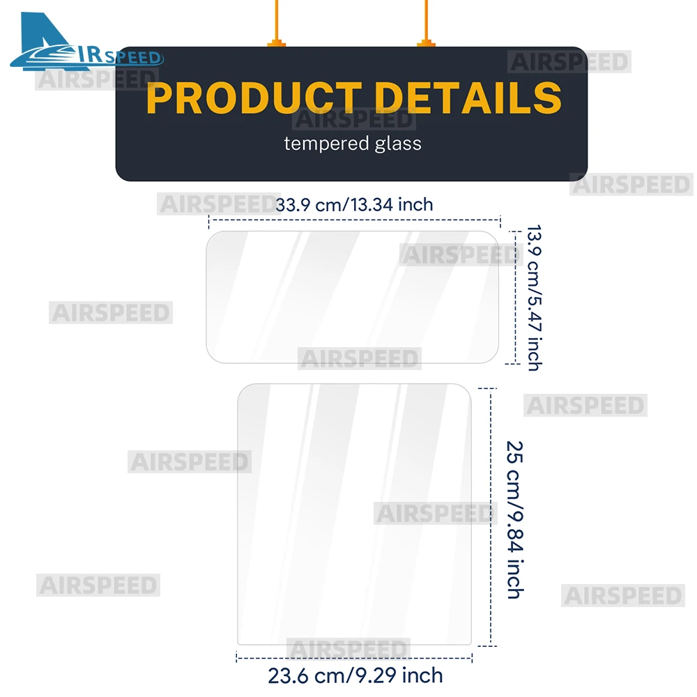 Premium Tempered Glass Screen Protector for Car Dashboard GPS Navigation Film