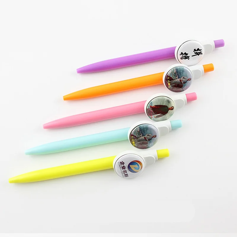 Badge Parts Button Making Supplies Badge Pin 1" 25mm 100pcs Pin Badge Button Parts Diy Ballpen Blank Badge Maker Supplier Material Multiple Colors