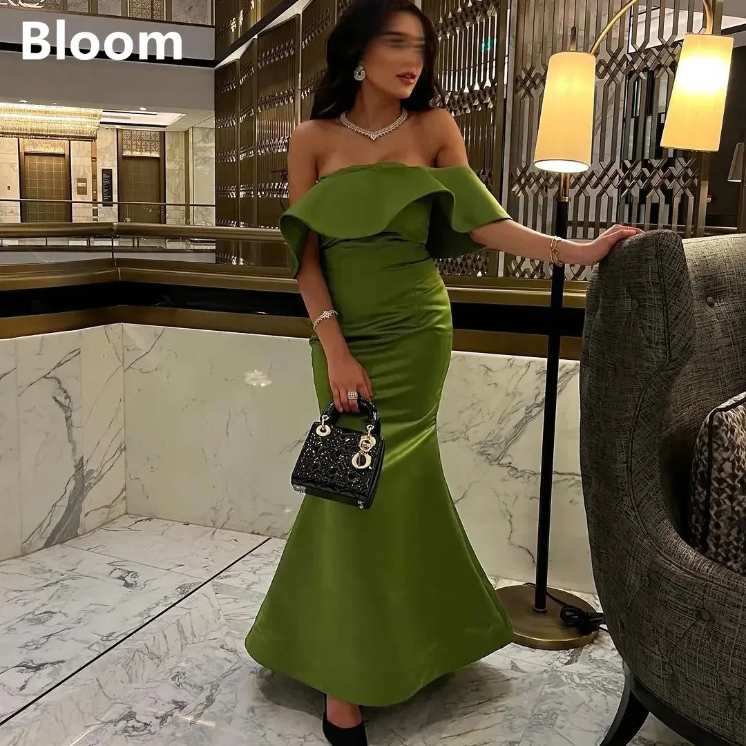 

Женское вечернее платье с юбкой годе, без рукавов, с открытыми плечами