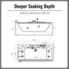 60 Inch Acrylic Freestanding Whirlpool Hot Tub Modern Soaking Bathtub with Central Drainage and Color Therapy  Bathroom Fixture 2