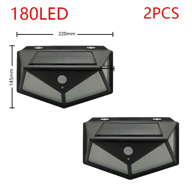 100/144 LED Solar Lamp Outdoor Waterproof Solar Powered Spotlights PIR Motion Sensor Street Light for Garden Decoration 3 Modes solar ground lights Solar Lamps