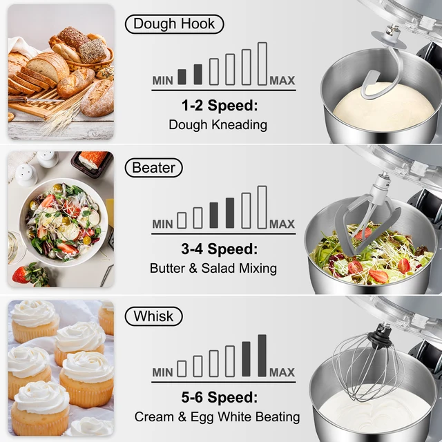 660W Electric Stand Mixer 3