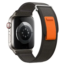 Nylon Trail Loop Band for Smartwatch - Versatile and Durable Strap Bracelet (Grey)