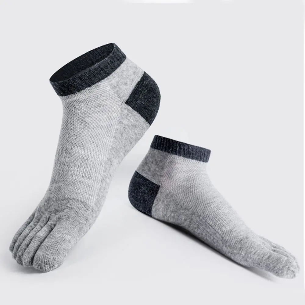 

Men Short Mesh Breathable Cotton Anti-slip Five-Finger Socks Mesh Socks Five Toe Socks Men's Socks