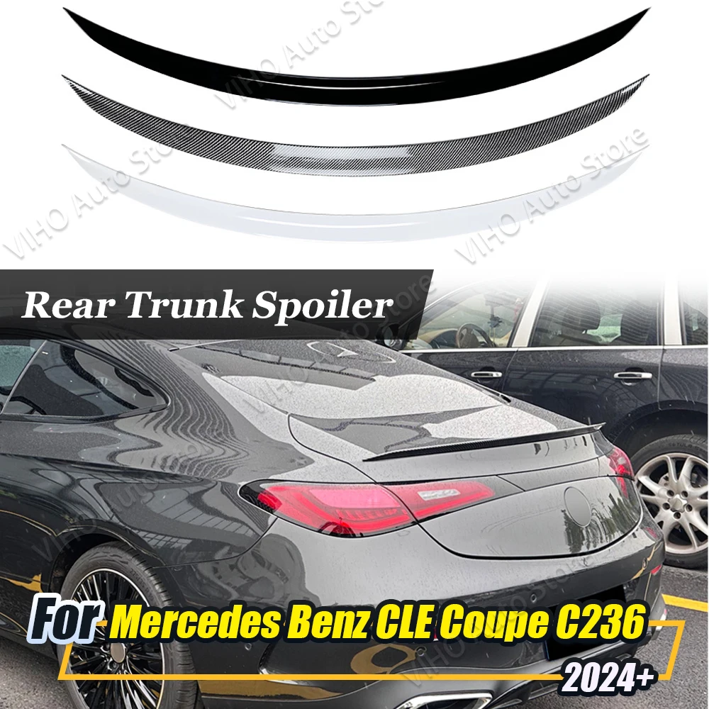 메르세데스 벤츠 CLE 쿠페 CLE260 CLE53 CLE300 CLE450 2024 리어 트렁크 루프 스포일러 테일 윙 바디 키트, 트렁크 C236 외부 립